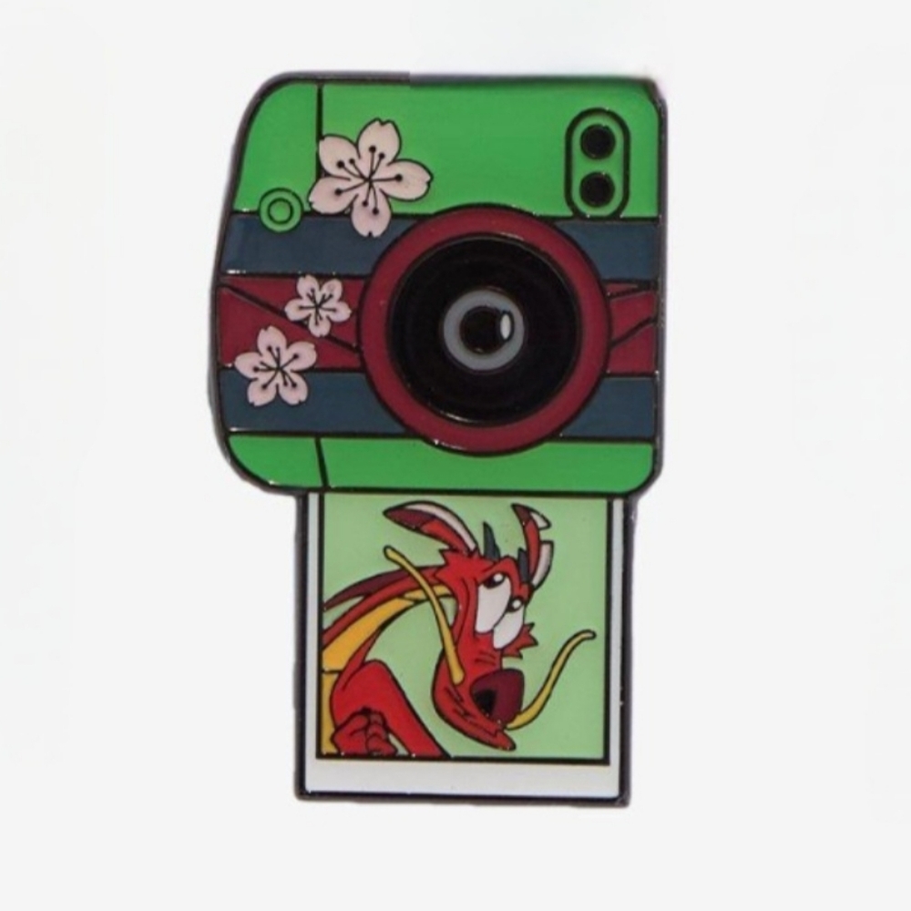 Disney Instant Photo Enamel Pin Sidekick Mushu From Mulan